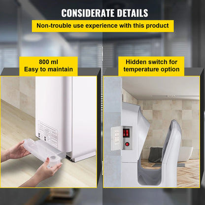 Jet handdroger – hoge snelheid – HEPA-filter – automatisch