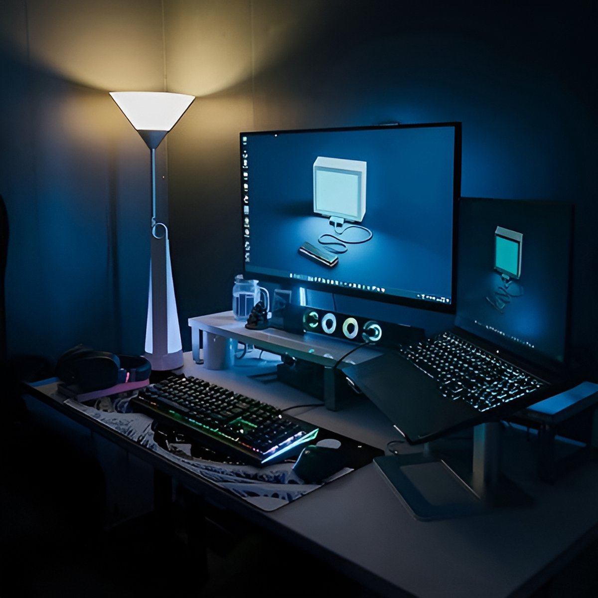 Blauwe Golf – Illustratie