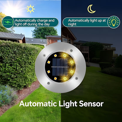 Solar grondlampen – Warm wit – 4 stuks