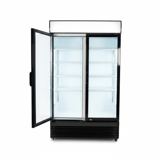 Vitrinekoelkast 750L – Dubbele glazen deur